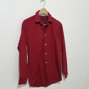 Boys Tommy Hilfiger  long sleeve  red dress shirt.